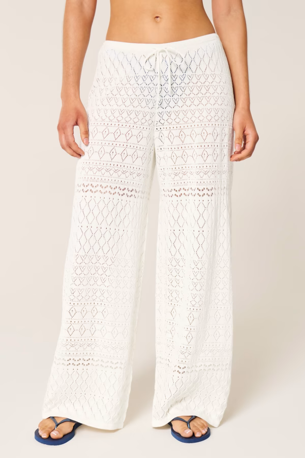 Hollister Crochet-Style Cover Up Pants